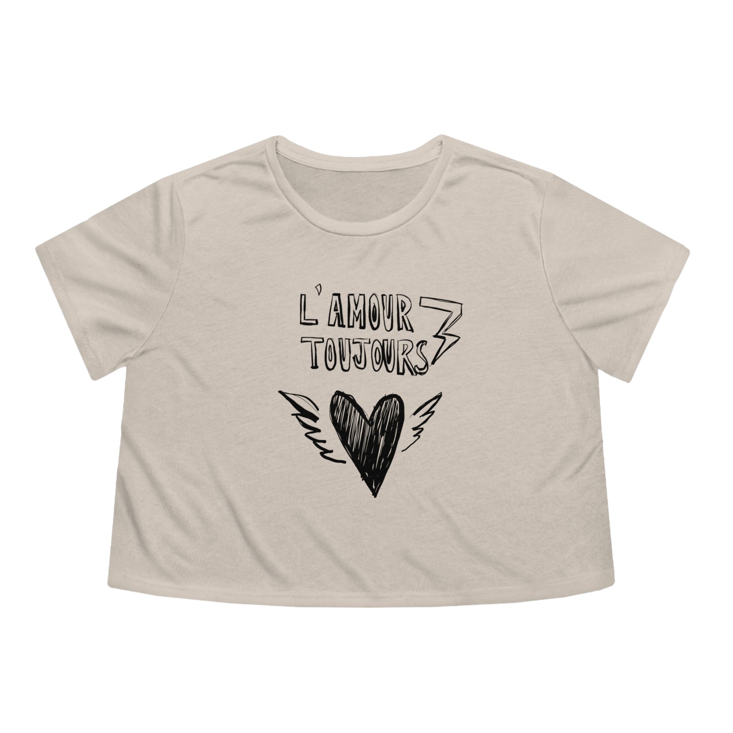 L'amour Toujours << Flowy Cropped Tee >>