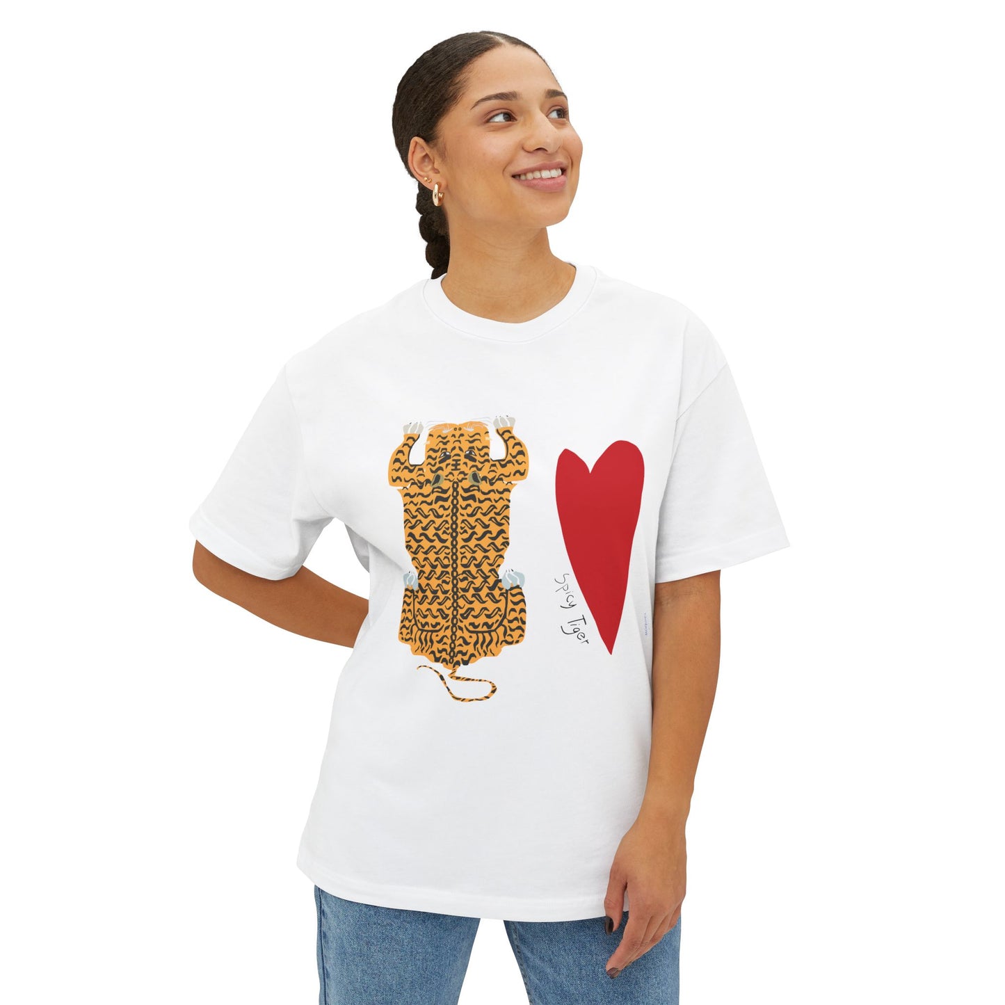 Spicy Tiger <Oversized Boxy Tee>