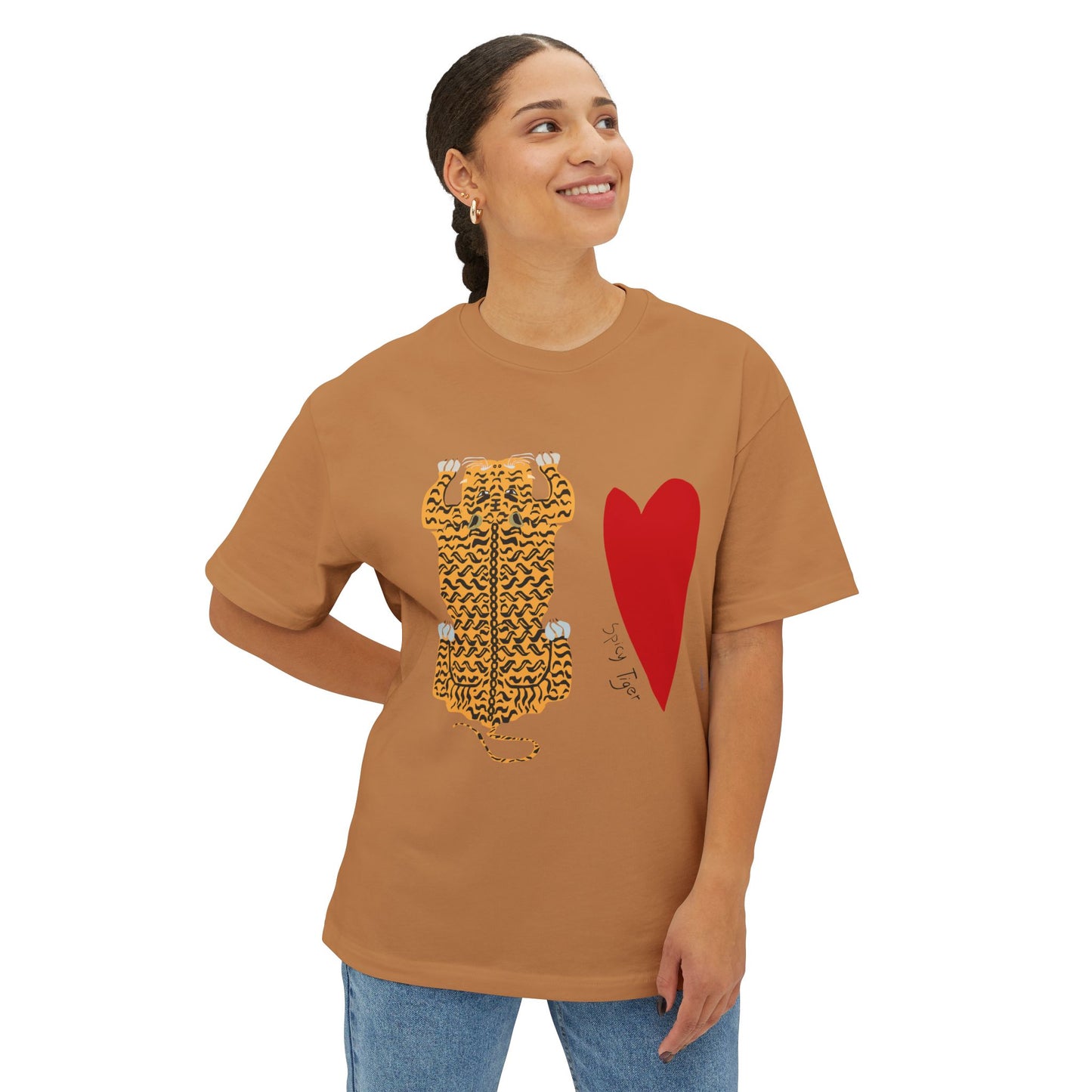 Spicy Tiger <Oversized Boxy Tee>